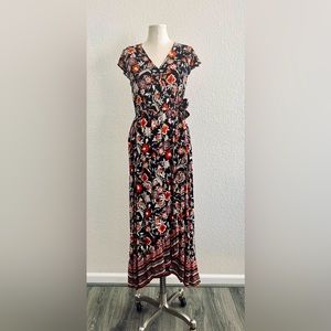 Band of Gypsies Floral High Low Maxi Dress Size Large